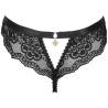 Braguita de encaje abierta Livco Corsetti Oksurin, detalle del colgante en forma de corazón