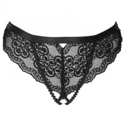 Livco corsetti fashion - oksurin panty con apertura negro