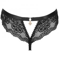 Livco corsetti fashion - oksurin panty con apertura negro