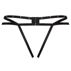 Livco corsetti fashion - nomade tanga crotchless negro - 11