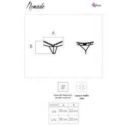 Livco corsetti fashion - nomade tanga crotchless negro - 14