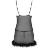 Livco corsetti fashion - zerunam set babydoll + tanga negro - 4
