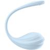 Satisfyer Smooth Petal celeste con el tallo curvado