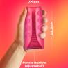 Durex Ride & Vibe en la mano: 13,2 cm de largo y 7,4 cm de ancho