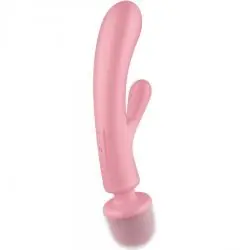 Satisfyer - triple lover masajeador vibrador rabbit rosa