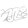 Dibujo de uso en pareja del Double Fun negro