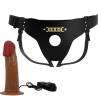 Pretty love - harness briefs starks vibración multi-velocidad dildo 17,5 cm moreno - 11