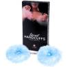 Esposas de marabú azul Secretplay con su caja