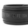 Fetish submissive collar y esposas cuero vegano negro - 4