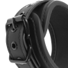 Fetish submissive collar y esposas cuero vegano negro - 6