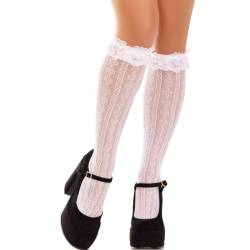 Leg avenue - medias hasta la rodilla con volantes - - 5 Leg avenue - medias hasta la rodilla con volantes - - 5