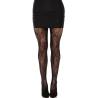 Panty de encaje Leg Avenue Garden Rose, negro, de frente