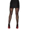 Panty de encaje Leg Avenue Garden Rose, negro, de espaldas