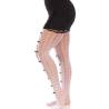 Leg avenue - medias con aberturas corazon & lazos rosa - 3