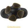 Electrastim - tartarus plug anal silicona quadripolar negro - 5