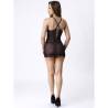 Livco corsetti fashion - antonella lc 20203 babydoll + tanga negro - 3