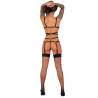 Livco corsetti fashion - thiara lc 20213 set body + medias negro - 3