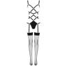 Livco corsetti fashion - thiara lc 20213 set body + medias negro - 6