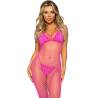 Leg avenue - vestido de rejilla largo talla única - 1