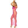 Leg avenue - vestido de rejilla largo talla única - 5