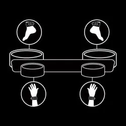 Fetish submissive - barra separadora bondage con forro de nopreno