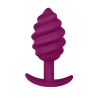 Plug anal Gplug Twist 2 morado en espiral