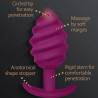 Gplug Twist 2: punta redondeada, crestas, tallo rígido y base anatómica