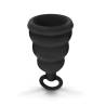Copa menstrual Gvibe Gcup negra, de lado
