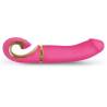 Vibrador realista Gvibe Gjay rosa neón de lado