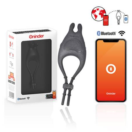Oninder - pampa anillo vibrador ajustable y multiposicion  - app gratuita - 1
