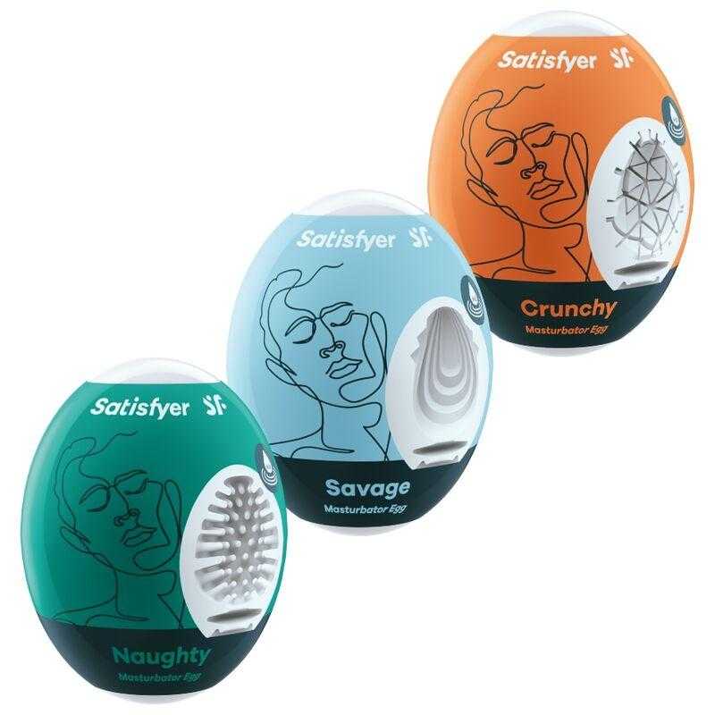 Satisfyer 3 huevos masturbadores - naughty, savage & crunchy Satisfyer 3 huevos masturbadores - naughty, savage & crunchy