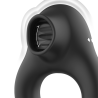Armony - anillo vibrador silicona 3 motores recargable negro - dorado - 2