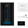 LELO F1S V3 XL verde azulado en caja abierta