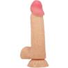 Pretty love - sliding skin series dildo realístico con ventosa piel deslizante 20.6 cm - 2