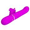 Pretty love - vibrador rabbit multifunción 4 en 1 mariposa fucsia - 4