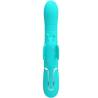 Otra vista del Pretty Love rabbit 4 en 1 verde agua