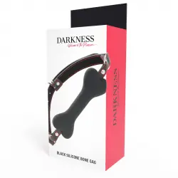 Darkness - mordaza silicona hueso negro