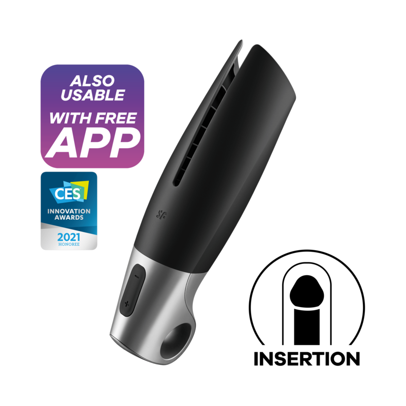 Satisfyer power masturbator - negro y plata Satisfyer power masturbator - negro y plata