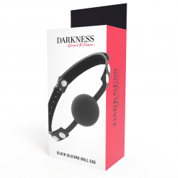 Darkness - mordaza silicona negro