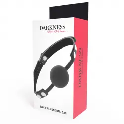 Darkness - mordaza silicona negro