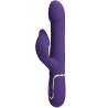 Pretty love - zalin vibrador rabbit perlas 4 en 1 morado - 2