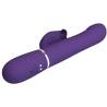 Pretty love - zalin vibrador rabbit perlas 4 en 1 morado - 6