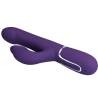 Pretty love - zalin vibrador rabbit perlas 4 en 1 morado - 7
