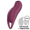 Satisfyer Pocket Pro 1 granate con Air Pulse y vibracion