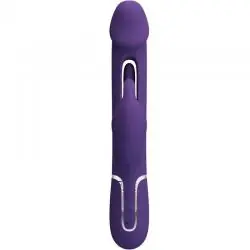 Pretty love - kampas vibrador rabbit 3 en 1 multifunción con lengua violeta
