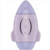 Satisfyer Mission Control en lila, de frente con forma de cohete