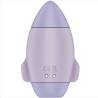 Satisfyer Mission Control en lila, parte trasera con los contactos de carga