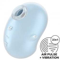 Satisfyer - cutie ghost vibrador lay-on azul claro