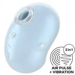 Satisfyer - cutie ghost vibrador lay-on azul claro