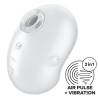 Satisfyer - cutie ghost vibrador lay-on blanco - 1